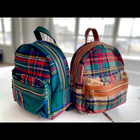 Plaid Backpack - Picture 1 of 3